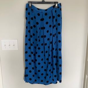 Mid length skirt- pleated and Polkadot